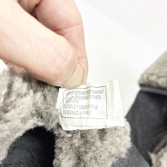 Ash Yorkie Sheep Skin Black Wedge Black Boot 39 (8.5) - Picture 11 of 11